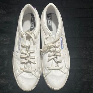 Adidas White and Purple Sneakers